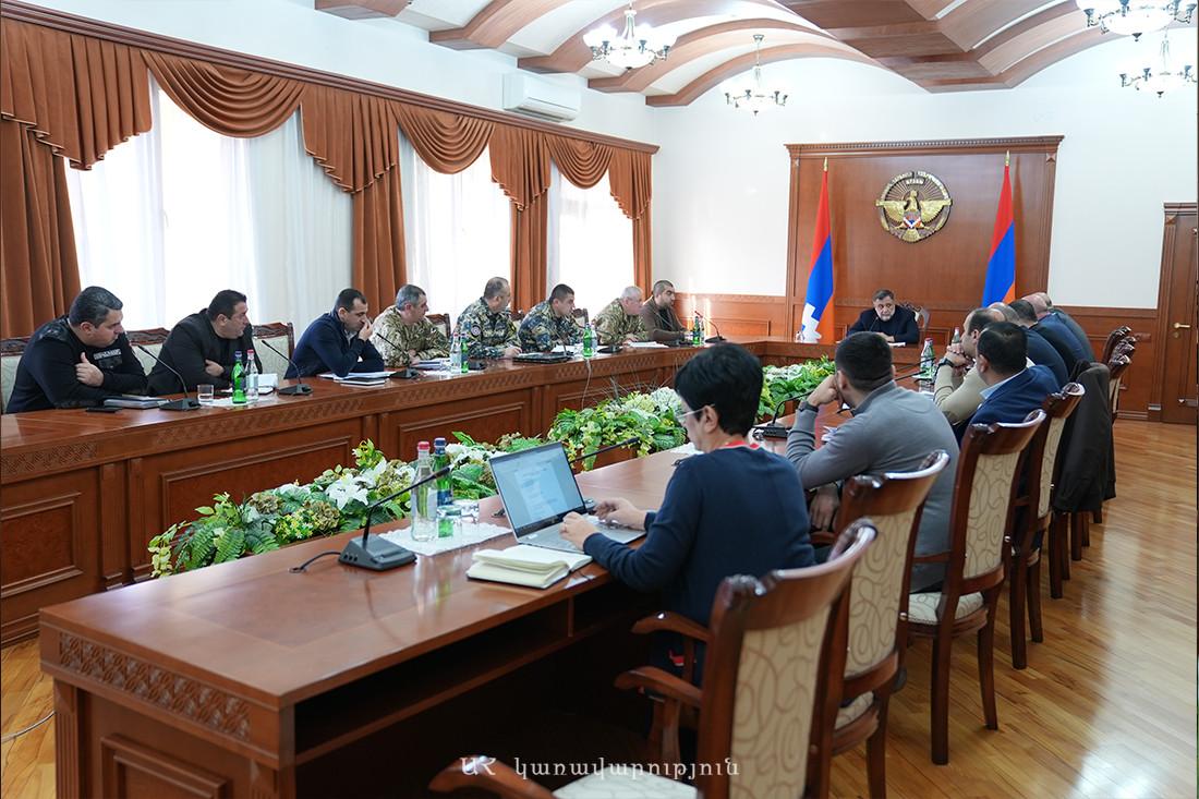 Արցախում քննարկվել է շրջափակման պայմաններում բնակչության կենսագործունեության ապահովման հարցը