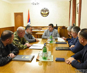 Արցախի նախագահն ուժային կառույցների ղեկավարների հետ քննարկել է միջանցքի փակման հետևանքով երկրում ստեղծված իրավիճակը