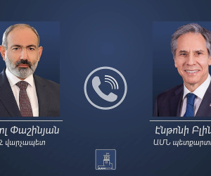 Премьер-министр Пашинян провел телефонный разговор с Энтони Блинкеном