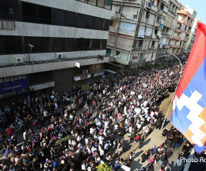 Mass Rally in Bourj Hammoud in Solidarity with Artsakh