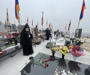 Հայոց բանակի օրվա առիթով Մայր Աթոռում մատուցվել է Հանրապետական մաղթանք