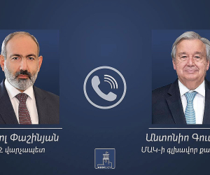 Премьер-министр Пашинян провел телефонный разговор с Антониу Гутерришем