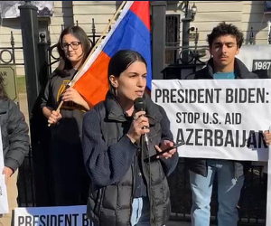 “Президент Байден, прекрати помощь США Азербайджану!”: акция протеста в Америке 