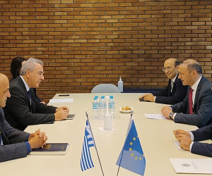 ԱԽ քարտուղարը հանդիպել է Հունաստանի վարչապետի ազգային անվտանգության հարցերով խորհրդական Թանոս Դոկոսին