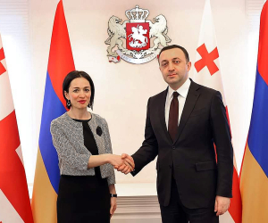 Վրաստանի վարչապետ Իրակլի Ղարիբաշվիլին ընդունել է ԿԳՄՍ նախարար Ժաննա Անդրեասյանին
