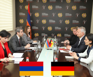 Գրիգոր Մինասյանը Գերմանիայի արտակարգ և լիազոր դեսպանի հետ քննարկել է իրավական փոխօգնության ոլորտների վերաբերյալ հարցեր