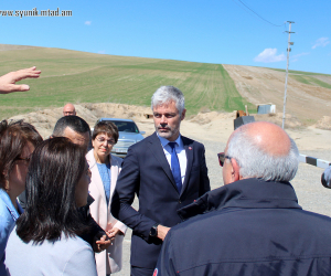 Ֆրանսիայի Օվերնյ-Ռոն-Ալպ շրջանի նախագահն այցելել է Բերձորի փակ միջանցքի սկզբնամաս