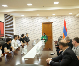 Ժաննա Անդրեասյանն ընդունել է Եվրոպայի և Աշխարհի առաջնությունների մեդալակիր մարմնամարզիկներին
