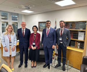 Ժաննա Անդրեասյանը հանդիպել է ՄԹ դպրոցների հարցերով պետնախարար Նիկ Գիբի հետ