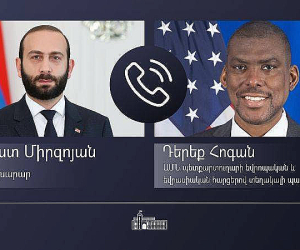 Արարատ Միրզոյանը հեռախոսազրույց է ունեցել ԱՄՆ պետքարտուղարի եվրոպական և եվրասիական հարցերով տեղակալի պաշտոնակատարի հետ