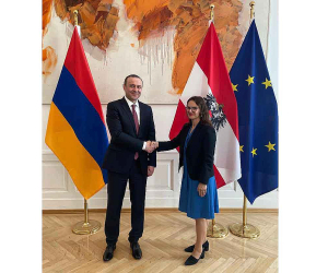 ԱԽ քարտուղար Արմեն Գրիգորյանը հանդիպել է Ավստրիայի դաշնային կանցլերի խորհրդականի հետ