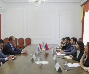 Հակոբ Արշակյանն ընդունել է ԵԽ նիդերլանդացի պատգամավոր Բերտ-Յան Ռուիսենին