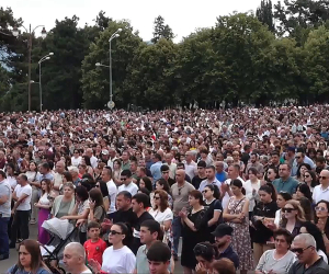 Прямая трансляция общенародного митинга с требованием деблокады Арцаха 