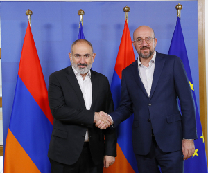 Peace Talks: EU Council President Welcomes Pashinyan to Brussels