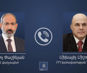Состоялся телефонный разговор Никола Пашиняна и Михаила Мишустина