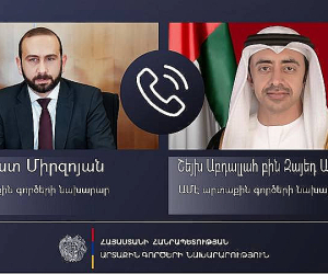 Հայաստանի եւ ԱՄԷ ԱԳ նախարարները քննարկել են Լաչինի միջանցքի արգելափակման հարցը