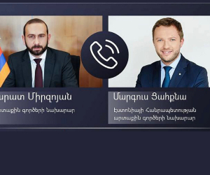 Արարատ Միրզոյանը Էստոնիայի ԱԳ նախարարին է ներկայացրել ԼՂ-ում ստեղծված իրավիճակը