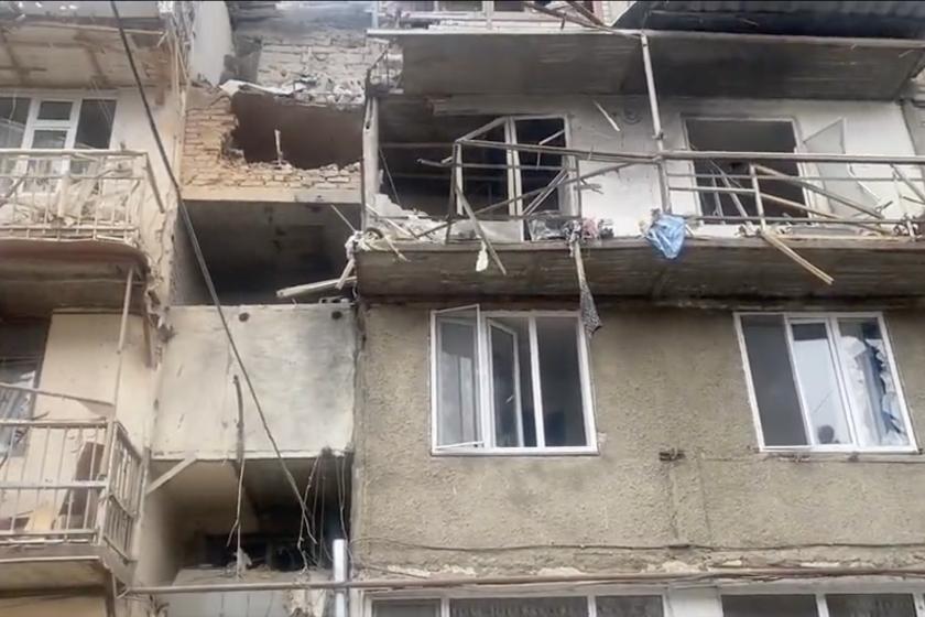 Azerbaijani Shelling Targets Stepanakert Residential District