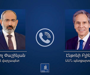 Состоялся телефонный разговор премьер-министра Армении и госсекретаря США