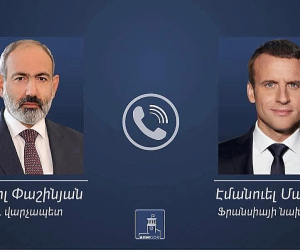 Никол Пашинян провел телефонный разговор с Эммануэлем Макроном