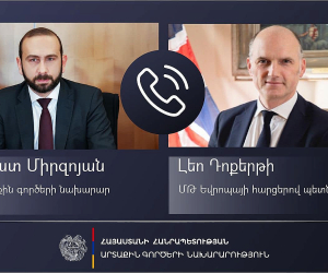 Արարատ Միրզոյանը հեռախոսազրույց է ունեցել Միացյալ Թագավորության Եվրոպայի հարցերով պետնախարարի հետ