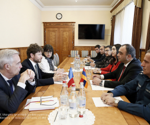 Ֆրանսիան պատրաստակամ է համագործակցությունն ընդլայնել ՆԳՆ-ի հետ. Վահե Ղազարյանն ընդունել է Ֆրանսիայի արտակարգ և լիազոր դեսպանին
