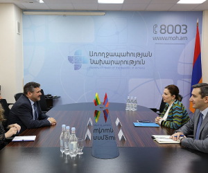 Առողջապահության նախարարն ընդունել է Լիտվայի Հանրապետության դեսպան Անդրիուս Պուլոկասին