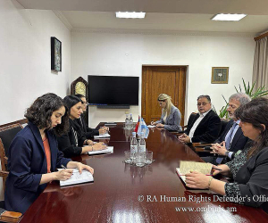 Անահիտ Մանասյանն ընդունել է Արգենտինայում հրեական կազմակերպությունների պատվիրակության նախագահի ղեկավարած պատվիրակությանը