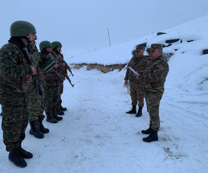 ՊՆ ռազմական ոստիկանության պետն այցելել է մարտական հենակետեր