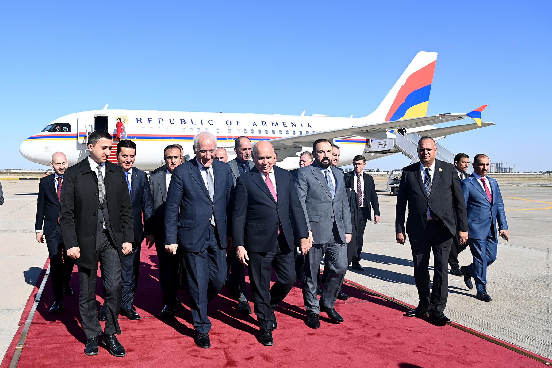 Armenian President in Iraq for Talks