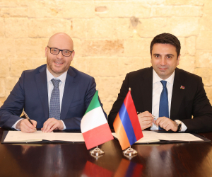 Հայաստանի եւ Իտալիայի խորհրդարանների համագործակցության վերաբերյալ արձանագրություն է ստորագրվել