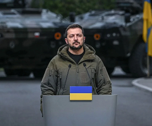 «Աստծո ուսին ուկրաինական դրոշով թևքանշան է». Վլադիմիր Զելենսկի