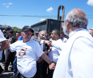 Border Deal Protesters in Yerevan