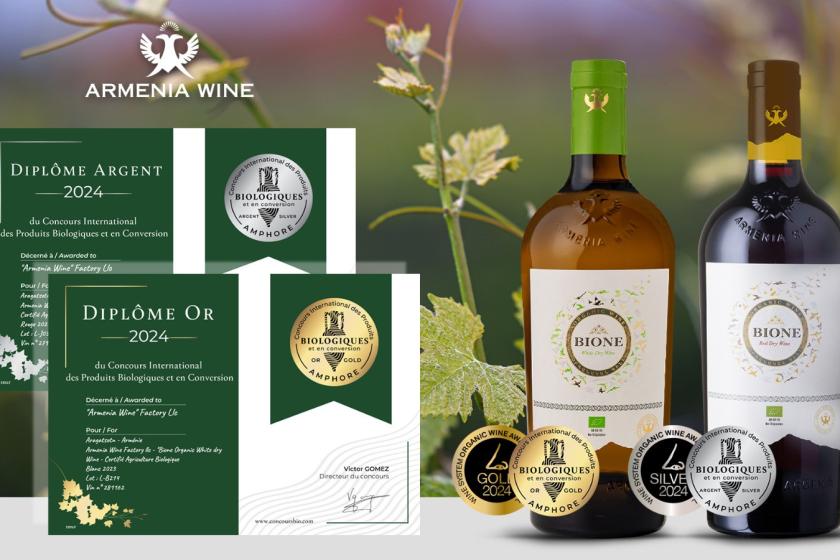 Organic Wines of Armenia Wine Win Gold Medals