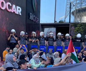 Պաղեստինամետ ցուցարարները Ստամբուլում SOCAR-ի գրասենյակի մոտ բողոքի ցույց են իրականացրել