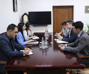 Անահիտ Մանասյանն ընդունել է ԱՄՆ Պետքարտուղարության ժողովրդավարության, մարդու իրավունքների և աշխատանքի բյուրոյի տնօրենին
