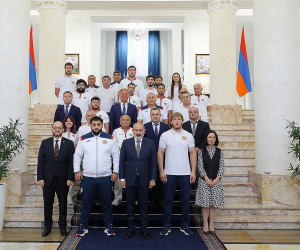 Վարչապետը հյուրընկալել է Փարիզի Օլիմպիական խաղերին մասնակցած Հայաստանի հավաքականի մարզիկներին