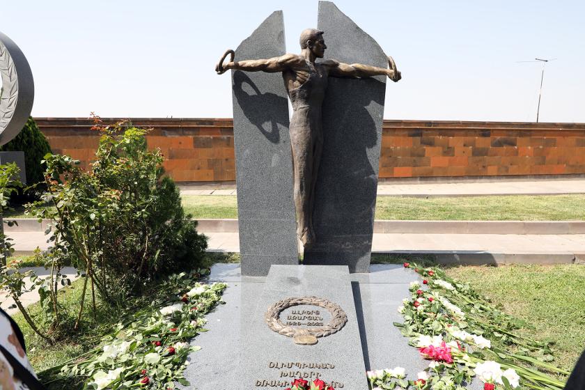 Yerevan Statue Marks First Anniversary of Gymnast Albert Azaryan's Death