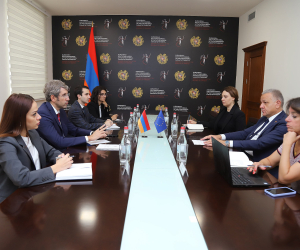 Նախարար Գրիգոր Մինասյանն ու ԵՄ դեսպանը քննարկել են արդարադատության ոլորտում գործակցության ընդլայնման հնարավորությունը