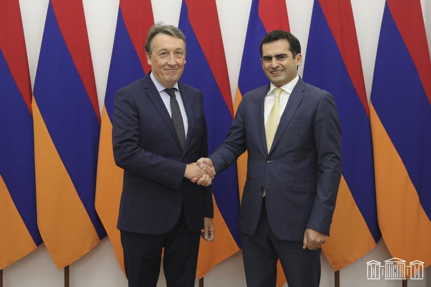 ԱԺ փոխնախագահ Հակոբ Արշակյանն ընդունել է Բելգիայի նորանշանակ դեսպանին