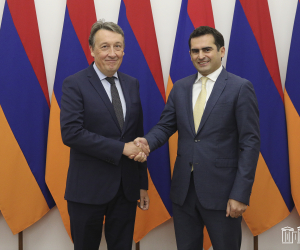 ԱԺ փոխնախագահ Հակոբ Արշակյանն ընդունել է Բելգիայի նորանշանակ դեսպանին