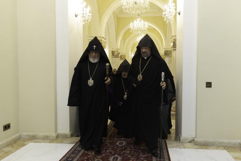 Constantinople Patriarch Mashalian in Armenia for Reconsecration of Holy Miuron