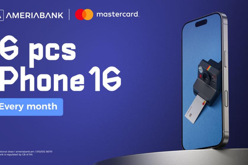 Ameriabank’s Special Offer for New Mastercard Holders. 1% Cashback and Lots of Gifts
