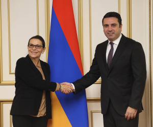Ալեն Սիմոնյանը հանդիպել է Ֆրանսիայի Ազգային ժողովի պատգամավոր Իզաբել Սանտիագոյին եւ Ալֆորվիլի քաղաքապետին