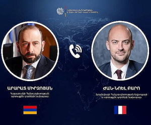 Արարատ Միրզոյանը հեռախոսազրույց է ունեցել  Ֆրանսիայի ԱԳ նախարարի հետ