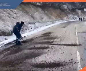 Փրկարարներն իրականացրել են մերկասառույցի մշակման աշխատանքներ. խցանումից դուրս է եկել 103 տրանսպորտային միջոց