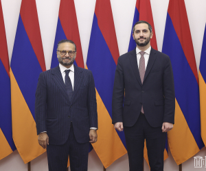 Ռուբեն Ռուբինյանն ընդունել է ԱՄԷ նախագահի դիվանագիտական հարցերով խորհրդականի գլխավորած պատվիրակությանը