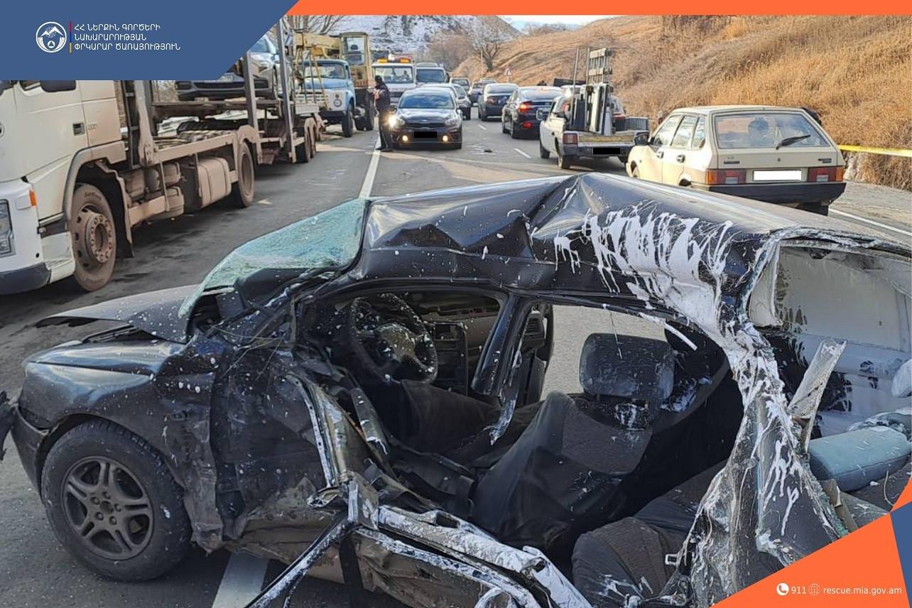 Վանաձոր-Երևան ճանապարհին ավտովթարի հետևանքով երկու մարդ է մահացել