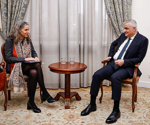 Մհեր Գրիգորյանն ընդունել է ԵՄ հատուկ ներկայացուցիչ Մագդալենա Գրոնոյին