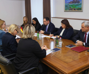 ՏԿԵ նախարարն ընդունել է ՀՀ-ում Գերմանիայի Դաշնային Հանրապետության դեսպանի գլխավորած պատվիրակությանը